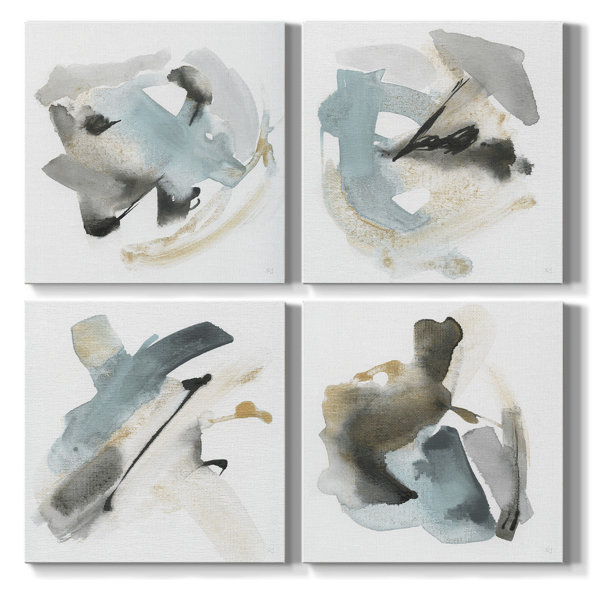 Wrought Studio Renditions Gallery Abstract Wall Art Watercolor Canvas
